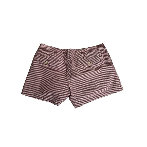 Polo Ralph Lauren Shorts Womens Size 4 Red & White Stripe Seersucker 3.5" Inseam - Picture 3 of 3